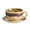 Brown, variant on Vintage Design 12 oz Ceramic Latte Art Cappuccino Barista Cup with Saucer (Beige)