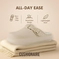 thumbnail image 2 of Cushionaire Women's Fable Fur Cozy Cloud Clogs - Soft and Squishy Pillow Slide Shearling Mules for Women, 2 of 19