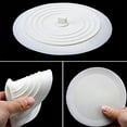 thumbnail image 2 of Wosthever Tapón de fregadero, accesorio de baño de silicona, cubierta de fugas a tierra de ducha práctica para el hogar, tapones de bañera para Suministros de limpieza para el hogar Blanco Wosthever HA059847-02, 2 of 6