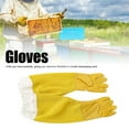 thumbnail image 1 of Beekeeper Prevent Gloves Protective Sleeves Ventilated Professional Anti Bee For Apiculture Beekeeper Beehive Yellow-L, 1 of 10