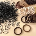 thumbnail image 5 of 1109-Piece Korean Style Hair Accessories Set Soft Skin-Friendly Scrunchies and Hair Ties with Storage Box, 5 of 8