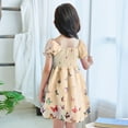 thumbnail image 3 of Girls Dresses Summer Short Sleeve Cartoon Butterfly Prints Dress Dance Party Princess Dresses Clothes Casual Dresses,Size 12 Months-18 Months, 3 of 8
