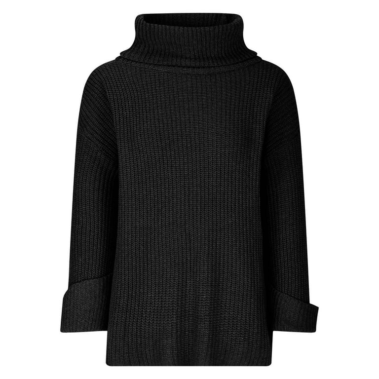 Amtdh Womens Tops,Sweater for Women Fall Fashion Turtleneck Long
