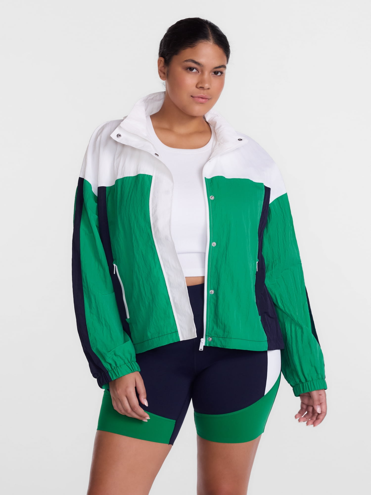 Avia Women's Colorblocked Full Zip Jacket, Sizes XS-XL