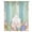 Blue Teal, variant on Easter Bunny Tail Sheer Curtains 45 Inches Long, Colorful Easter Eggs Teal Wooden Leaves Light Filering Curtains, Breathable Simi Curtain Privacy Drapes for Kitchen Bathroom Small Window Treatment