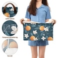 thumbnail image 5 of Yayeee Foldable Storage Basket for Shelves with Handles Waterproof Cloth Bins, Oranges Pattern, 5 of 7