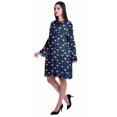 thumbnail image 3 of Moomaya Womens Long Sleeve Printed Knee Length Dress Flared Flowy Summer Dress, 3 of 6