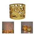 thumbnail image 3 of kurtrusly Tabletop Iron Candle Holder Stand Hollow Mini Candlestick Holder Home Decor Style4, 3 of 8