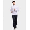 thumbnail image 3 of BALEAF Men's Long Sleeve running Shirts Full Zip UPF 50+ Jacket Hoodie with Pocket for Hiking Workout White XXL, 3 of 7