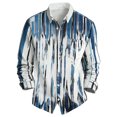 thumbnail image 3 of Eres Más Que una Camisa de Puntuación de Prueba Impresión Casual de Manga Larga Botón de Cuello en V Top Mens Camisas de Manga Larga Casual Elegante, 3 of 7