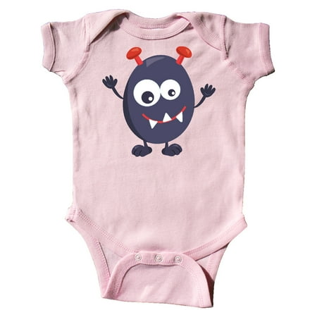 

Inktastic Cute Monster Little Monster Purple Monster Gift Baby Boy or Baby Girl Bodysuit