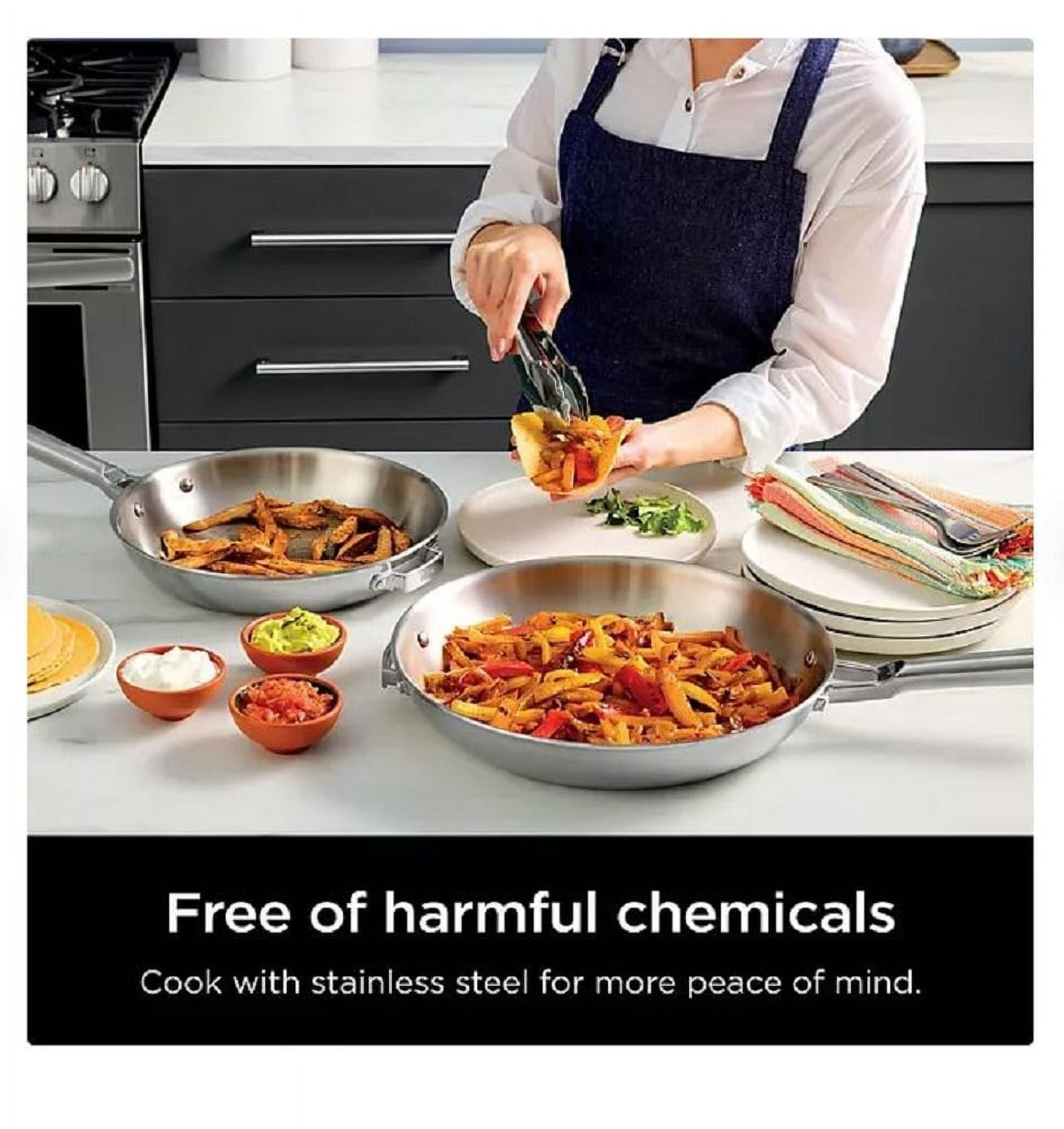 Ninja Everclad 12 Piece Oven Safe Stainless Steel Cookware Set