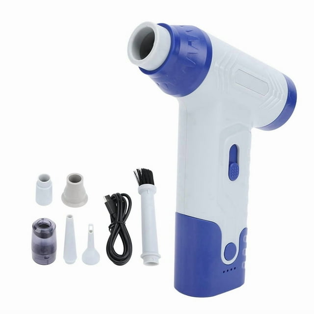 Portable Stepless Speed Duster Mini Ventilador de Mano Recargable Turbo Ventilador para la Limpieza Profunda y Eliminación de Polvo