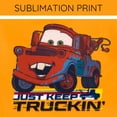 thumbnail image 6 of Disney Cars Toddler Boys' 2-Piece Rash Guard and Swim Trunks Set Tow Mater Orange Navy, 6 of 10