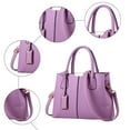 thumbnail image 3 of Stylago Purses and Handbags for Women 2026 Top Handle Satchel Leather Shoulder Tote Bags Ladies Work Travel Zipper Crossbody Bag Purple, 3 of 6