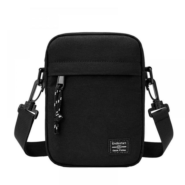Bolso de hombro para teléfono móvil para hombre, bandolera para teléfono móvil, bolso cruzado Vertical para teléfono móvil, funda con bolsillo con cremallera