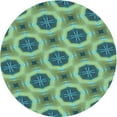thumbnail image 1 of Ahgly Company Indoor Round Patterned Algae Green Area Rugs, 4' Round, 1 of 6
