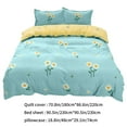 thumbnail image 3 of Sales Today Clearance! FAJHHA Soft 4-Piece Bedding Set for Dorm,Cozy Bedding for Student Beds,Fresh Patterns for 70.86in Dorm Beds, 3 of 6