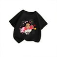 thumbnail image 3 of Toddler Girls Kid Cute Graphic Crewneck Short Sleeve Tee Summer Casual T Shirt Clothes Size 3-4T, 3 of 4