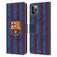thumbnail image 1 of Head Case Designs Officially Licensed FC Barcelona 2022/23 Crest Kit Home Leather Book Wallet Case Cover Compatible with Apple iPhone 11 Pro Max, 1 of 6
