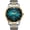 Green cyan dial, variant on Business Men's Watch Automatic-Self-Wind Ultra-Thin Dial Date with Waterproof Two-Tone Watch