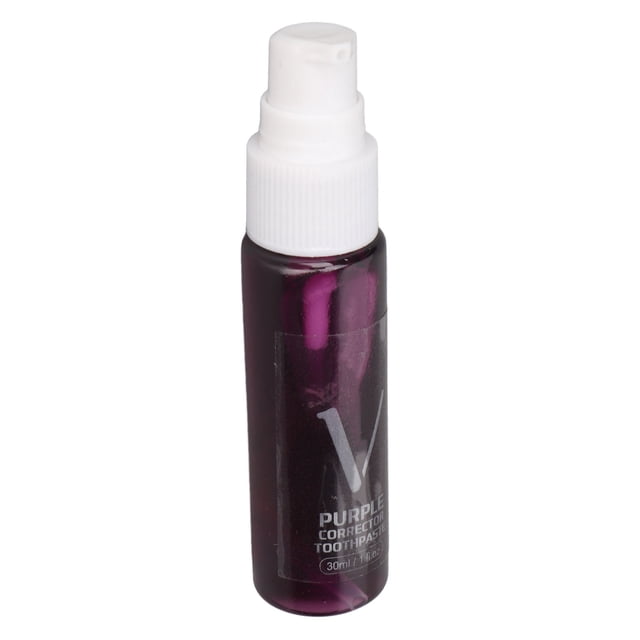 Pasta de dientes correctores de color, Eliminación de manchas de pasta de dientes blanqueador leve portátil 2 piezas 30 ml para mujeres para cuidado oral