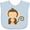 AE-Light Blue, variant on Inktastic Happy Monkey Boys or Girls Baby Bib