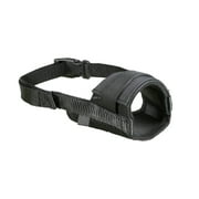 Premier Pet Dog Muzzle for Medium Dogs - Padded Nylon for Safe, Comfortable Fit - Allows Panting; Stops Biting, Nipping and Barking - Adjustable at Neck and Snout