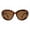 Tortoise (Brown), variant on Women's Round Oval Sunglasses Oversized Designer Fashion Shades UV400 Black