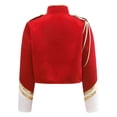 thumbnail image 7 of iiniim Boys Trumpet Honor Guard Team Uniform Long Sleeve Marching Band Jacket Drummer Red 12, 7 of 7
