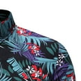 thumbnail image 5 of Palato Mens T Shirts,Men Hawaiian Short Sleeve Beach Stand-up Collar Shirt Printed Summer Casual Button Down Shirts, 5 of 8
