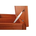 thumbnail image 6 of TRIXIE natura Double Weatherproof Outdoor 2-Story Wooden Small Animal Hutch with Pull-Out Trays & Ramp, Brown, 6 of 6