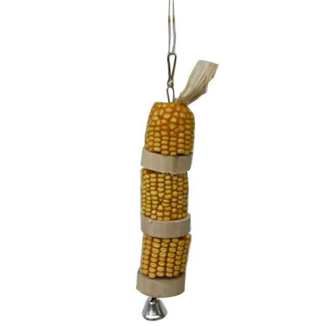 Parrot Chew Toy Corn: Hanging Natural Biteproof Bird Cage Toy Parrot Bite Block