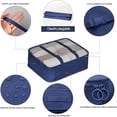 thumbnail image 3 of Set de 7 Cubos de Embalaje para Maletas, Organizadores Expandibles para Equipaje, Bolsas de Almacenamiento Duraderas y Ligeras para Accesorios de Viaje, Esenciales de Viaje (Azul), 3 of 4
