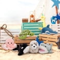 thumbnail image 4 of 6 juguetes de peluche MaoGolan con forma de animal marino, 25 cm, ballena, tiburón y tortuga, 4 of 7