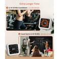thumbnail image 4 of Visual Timers, Portable Digital Timer, Magnetic Timer with Bracket, Silent Desk Countdown Timer, Adjustable Volume and Brightness, USB Rechargeable for Cooking Shower Study Baking Fitness (White), 4 of 9