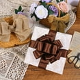 thumbnail image 3 of 2.5 Inch Satin wired ribbon – Premium Lux Finish for Gift Wrapping, Wedding Decor, Christmas Tree, Bow Making & Floral Bouquets Brown, 3 of 8