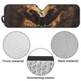 thumbnail image 6 of Yuyamidu Fire Eagle Windshield Sunshade Brown Car Sun Shade Heat Shield Sun Visor Mat for 1997-2017 Jeep Wrangler Rubicon Sahara TJ JK JKU 2/4 Doors, 6 of 7