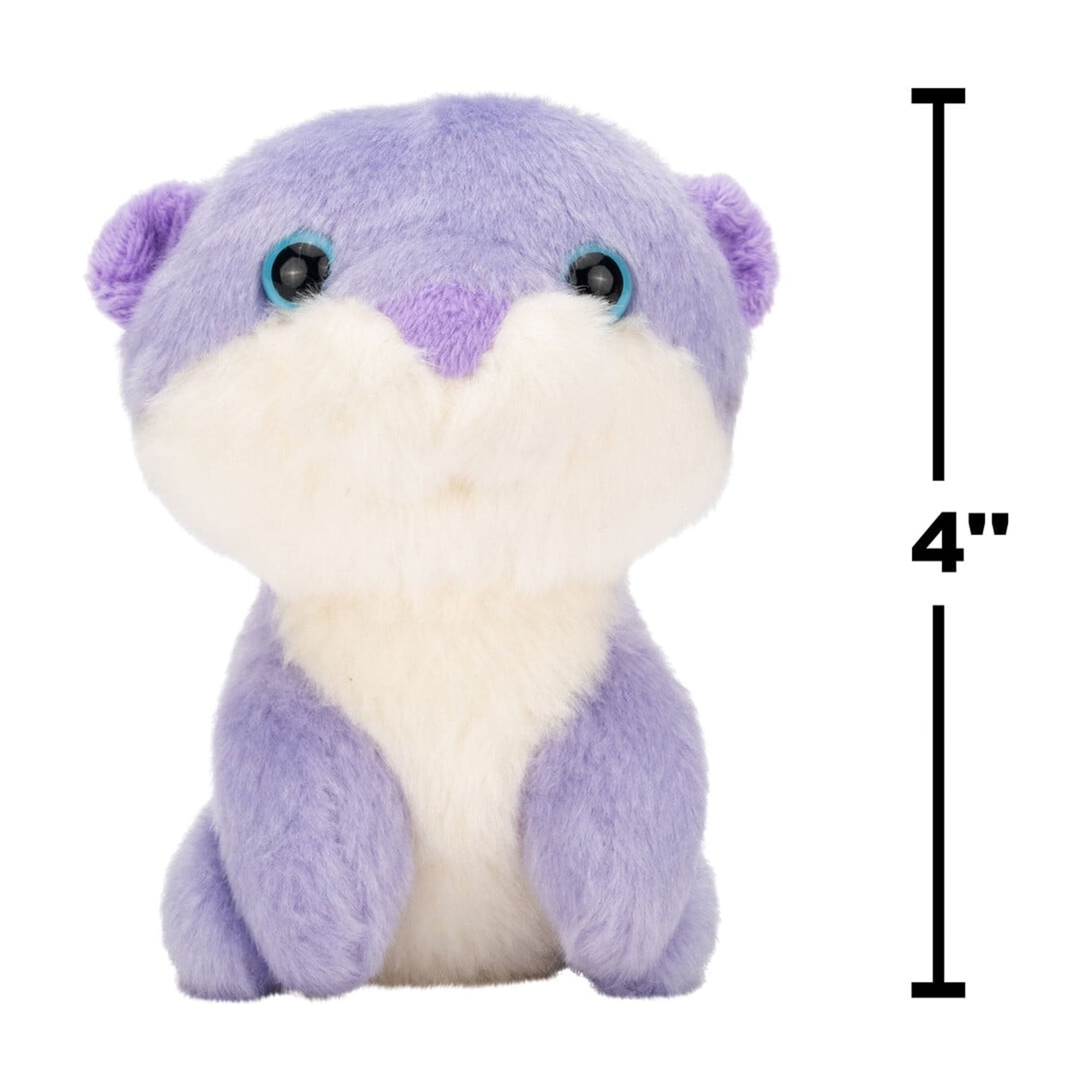 Peluche Petooties Russ Berrie 4 pouces - Loutre mauve