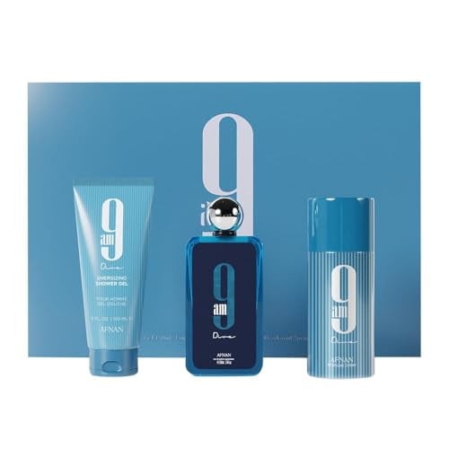 9 Am Dive 3.4 Oz Eau De Parfum Spray by Afnan Gift Set for Men