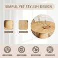 thumbnail image 5 of PORKISS Round Dining Table, Wood Kitchen Table for 4, Farmhouse Table for Kitchen, Dining Room, Wood, 5 of 9