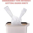thumbnail image 6 of OKKEAI  15l White Tie Handles Bthroom Garbage Bags, Small Trash Bags ,78 per pack, for Toilet,Bedroom,Office., 6 of 6