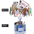 thumbnail image 3 of Organizador de escritorio de malla TANGJMXG giratorio de 360 grados 4 compartimentos, 3 of 3