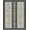 Black, Pattern 15, variant on ODIKA 4'x6' Washable Area Rug Non-Slip, Chair-Friendly, Flatwoven Rug Aesthetic Lattice Interlocking Trellis Geometric Bathroom Printed for Home Office, Under Desk