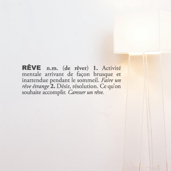 R? (french) Wall Decal Sticker Wall Decal Sticker - 32x10