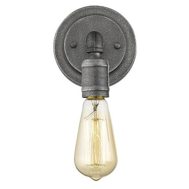 HomeRoots Industrial Textured Gray Wall Light