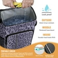 thumbnail image 2 of Travel Cooler Bag - Leopard Pattern Purple Camping Beer Cooler Backpack with Bottle Opener- Waterproof Insulated Picnic Backpacks - Cooler Bag for Beach, 2 of 6