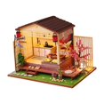 thumbnail image 4 of Casa de muñecas de madera Accesorio de bricolaje Rompecabezas 3D con accesorios de muebles, 4 of 9