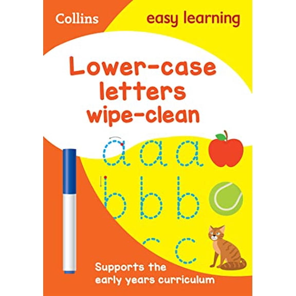 Pre-Owned Lower Case Letters: Wipe-Clean Activity Book (Collins Easy Learning Preschool), 9780008212926, 0008212929, Paperback, Illustrated edition