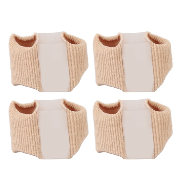 4 piezas de enderezador de dedos con doble orificio, separador de dedo gordo, corrector de juanetes para hallux valgus superpuesto, dedo en martillo.